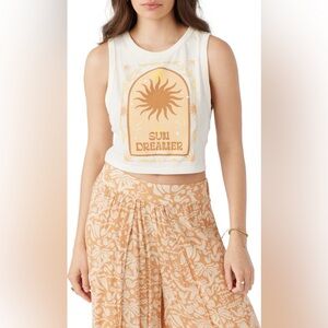 O’Neill - Roam Slow Gia Cotton Graphic Tank - XL (Matching Pants Also Available)